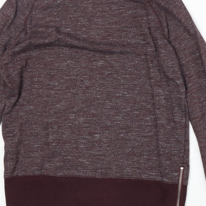 Gap Womens Red Round Neck Cotton Pullover Jumper Size M