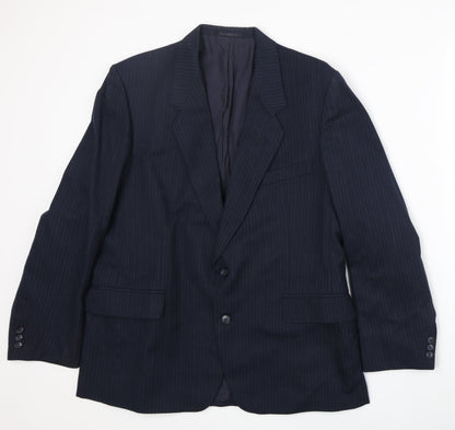 Mens UK Size 42 BHS Regular Blue Suit Jacket