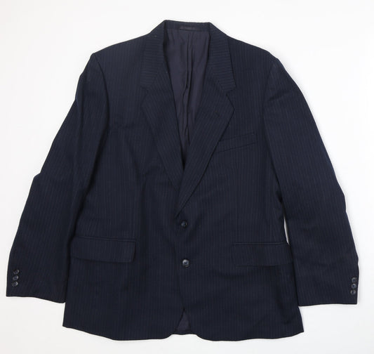 Mens UK Size 42 BHS Regular Blue Suit Jacket