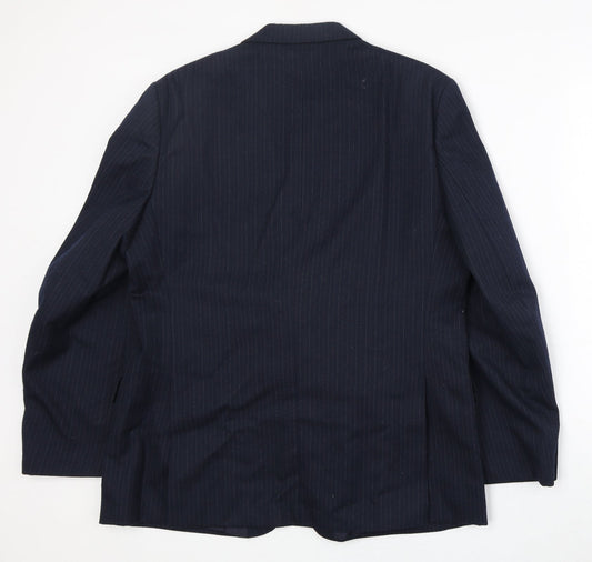 Mens UK Size 42 BHS Regular Blue Suit Jacket