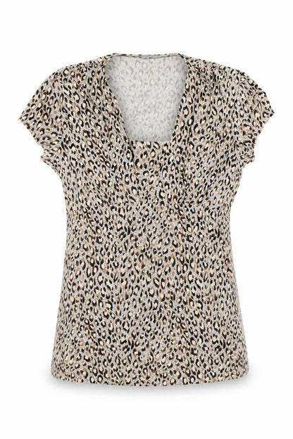 Womens UK Size 12 Marks and Spencer Beige Basic Blouse