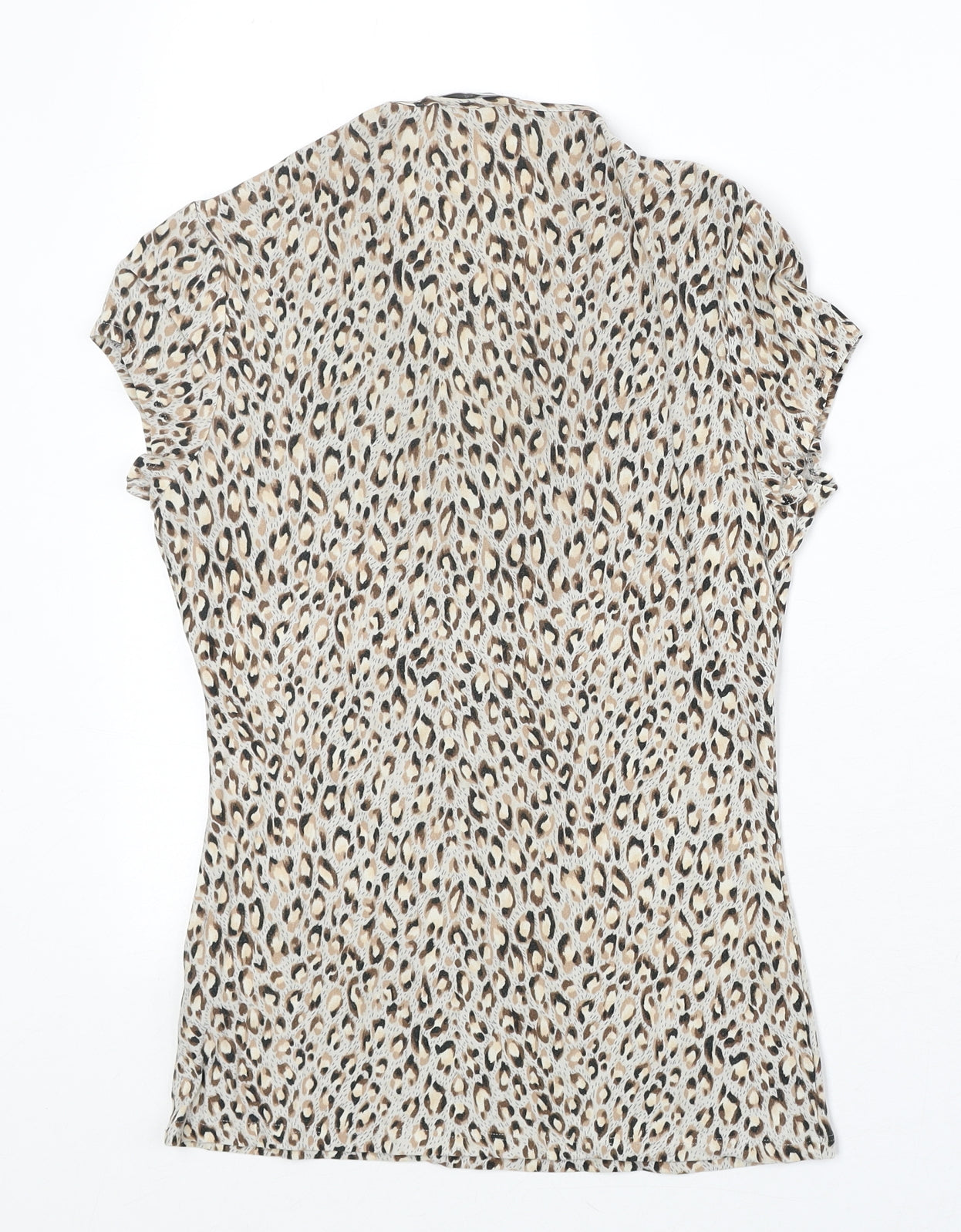 Womens UK Size 12 Marks and Spencer Beige Basic Blouse