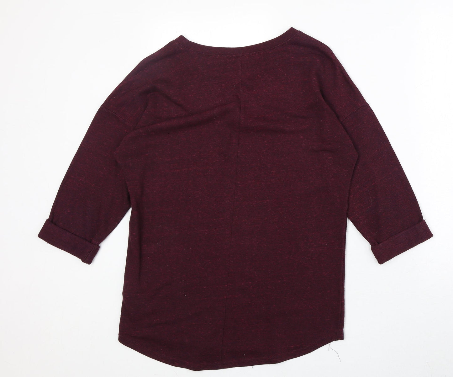 H&M Womens Red Cotton Pullover Sweatshirt Size S Pullover