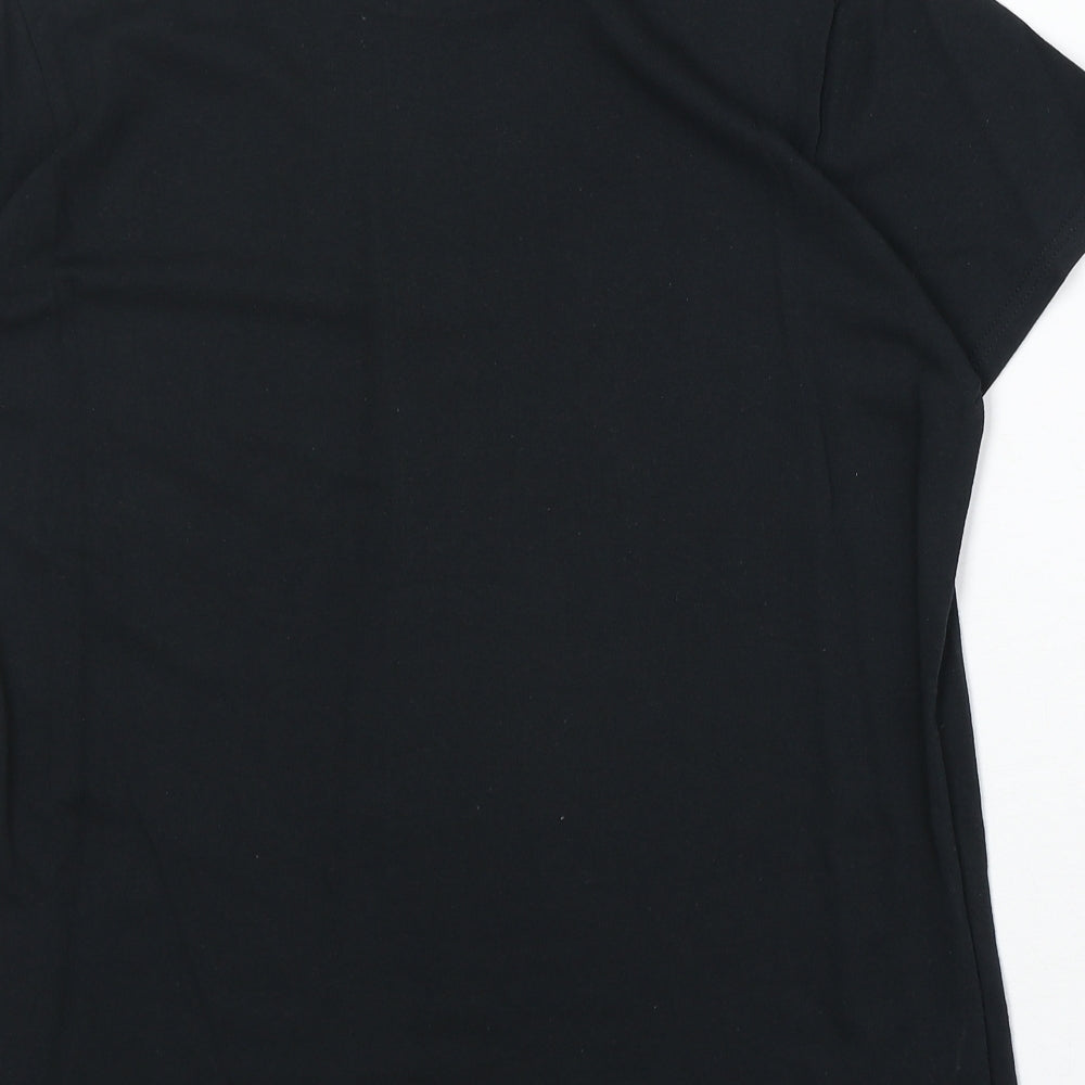 Mens UK Size L Gildan Black  T-Shirt