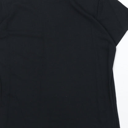 Mens UK Size L Gildan Black  T-Shirt