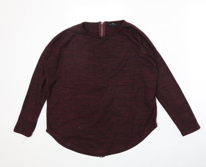 Womens UK Size M New Look Red Pullover Jumper