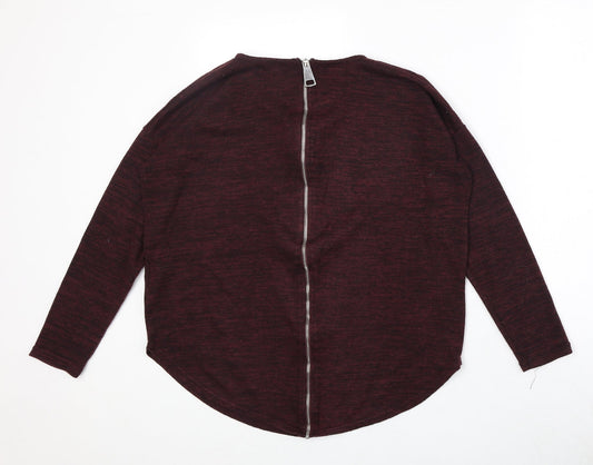 Womens UK Size M New Look Red Pullover Jumper