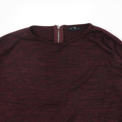 Womens UK Size M New Look Red Pullover Jumper