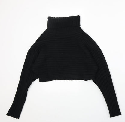 Womens UK Size S New Look Black Pullover Jumper