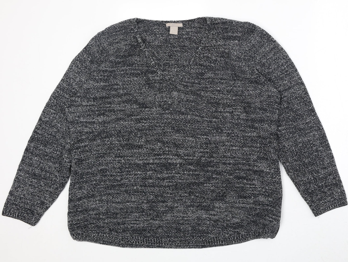 Womens UK Size L H&M Grey Pullover Jumper