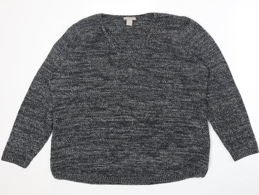 Womens UK Size L H&M Grey Pullover Jumper