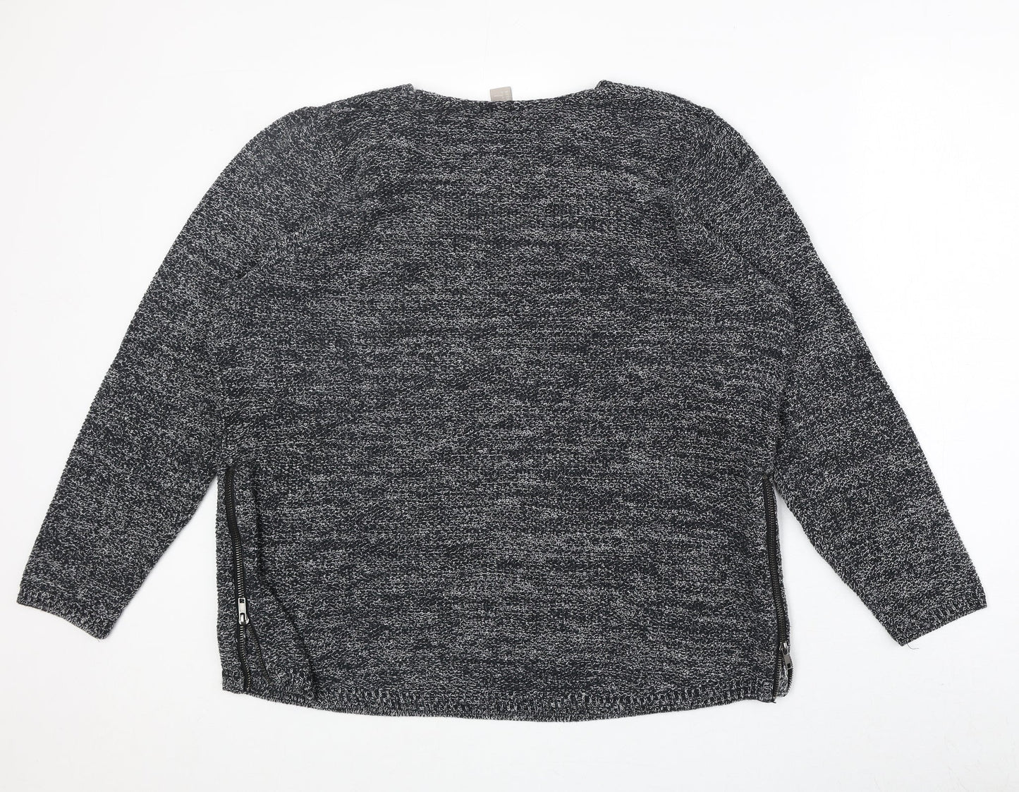 Womens UK Size L H&M Grey Pullover Jumper