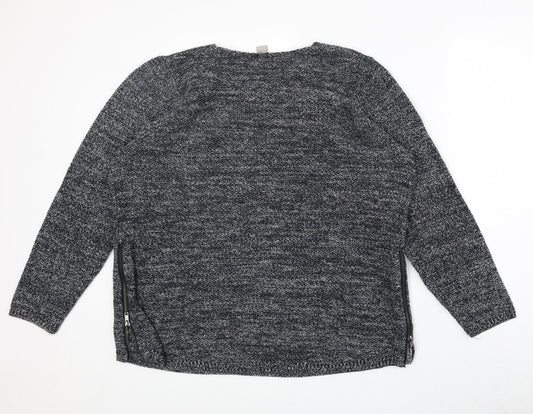 Womens UK Size L H&M Grey Pullover Jumper