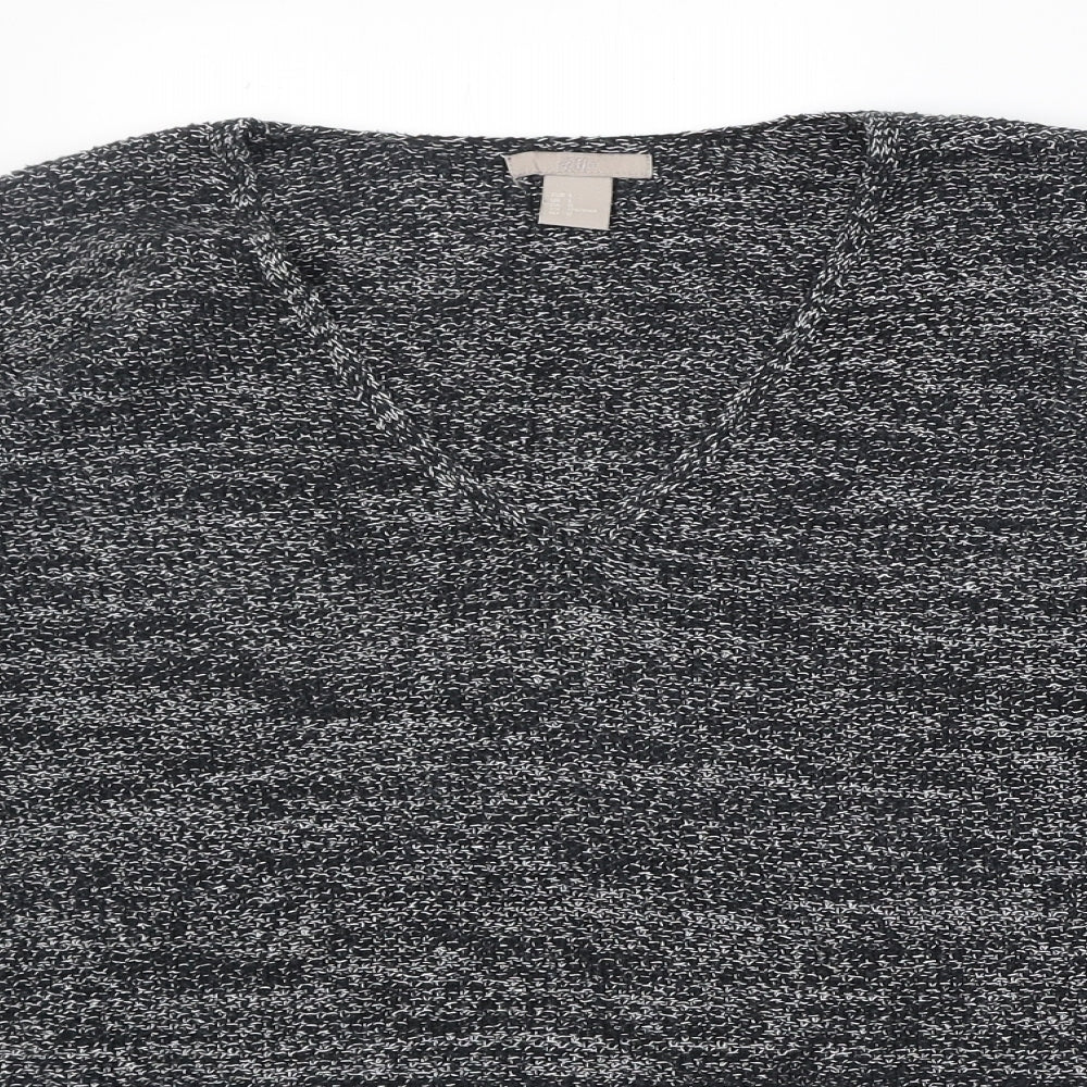 Womens UK Size L H&M Grey Pullover Jumper