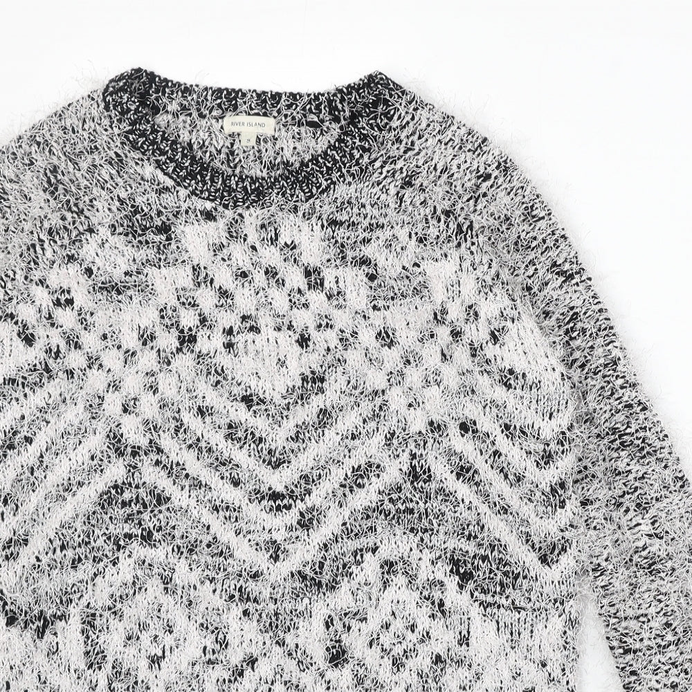 Womens UK Size 8 River Island Ivory Pullover Jumper