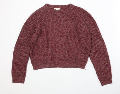 Womens UK Size XS H&M Red Pullover Jumper