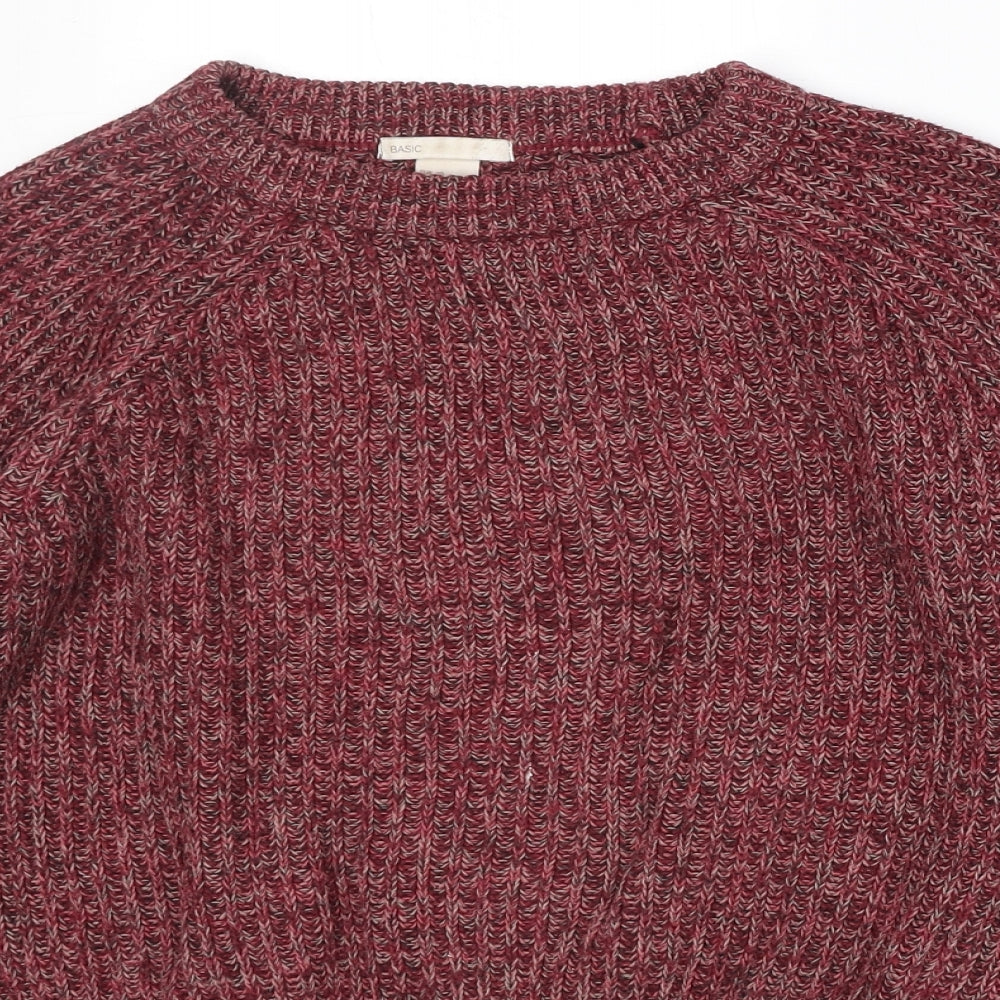 Womens UK Size XS H&M Red Pullover Jumper