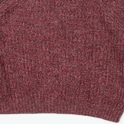 Womens UK Size XS H&M Red Pullover Jumper