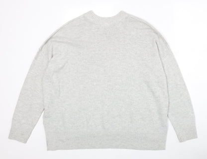 Womens UK Size M H&M Grey Pullover Jumper