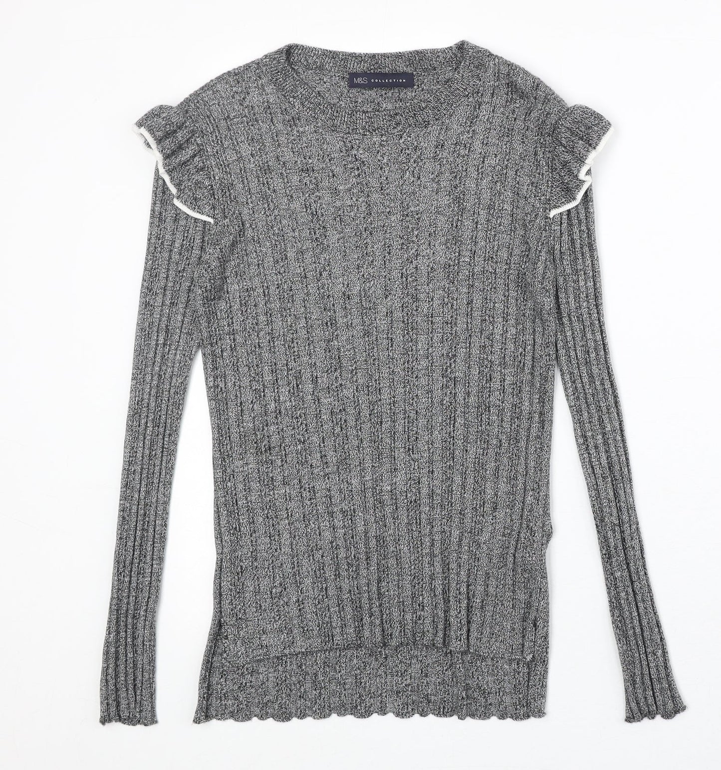 Womens UK Size 8 Marks and Spencer Grey Pullover Jumper