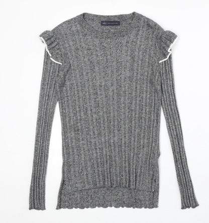 Womens UK Size 8 Marks and Spencer Grey Pullover Jumper