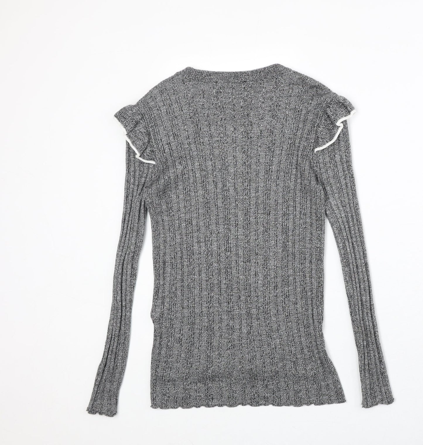 Womens UK Size 8 Marks and Spencer Grey Pullover Jumper