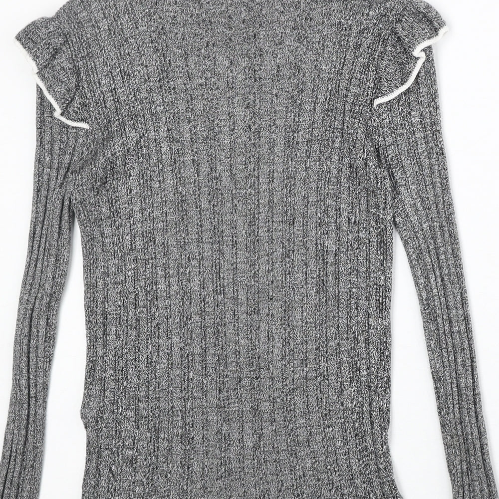 Womens UK Size 8 Marks and Spencer Grey Pullover Jumper