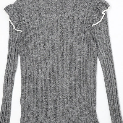 Womens UK Size 8 Marks and Spencer Grey Pullover Jumper