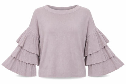 Derek Heart Womens Purple Round Neck Acrylic Pullover Jumper Size S