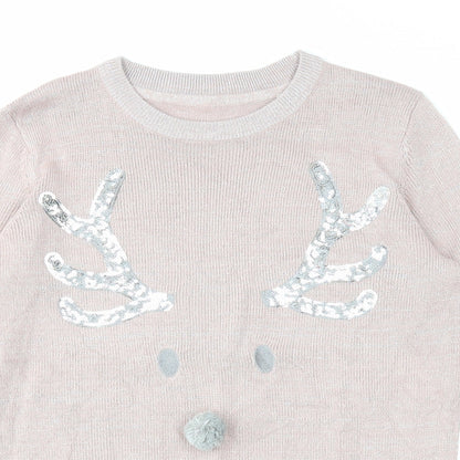 Womens UK Size M Blooming Marvellous Pink Pullover Jumper