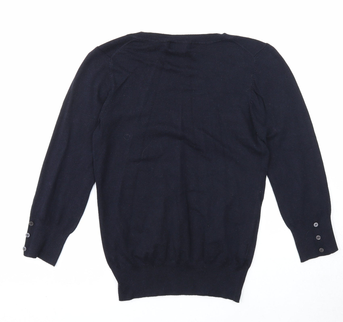 Womens UK Size M Mango Blue Pullover Jumper