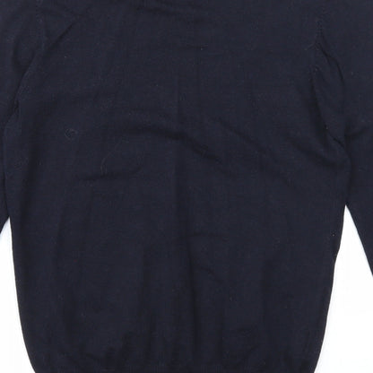 Womens UK Size M Mango Blue Pullover Jumper