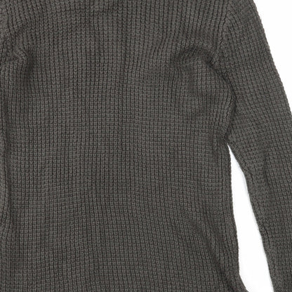 Womens UK Size XS Divided Green Pullover Jumper