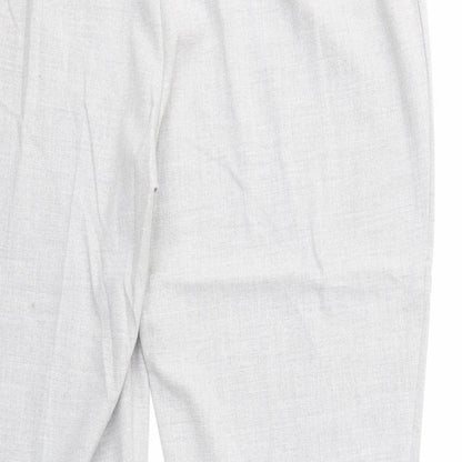 Womens UK Size 16 Agenda Regular Fit Dress Pants Grey Trousers