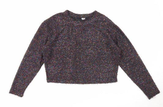 Womens UK Size M Divided by H&M Black Pullover Jumper