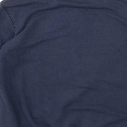 H&M Girls Blue Cotton Pullover Sweatshirt Size 9-10 Years Pullover - Unicorn