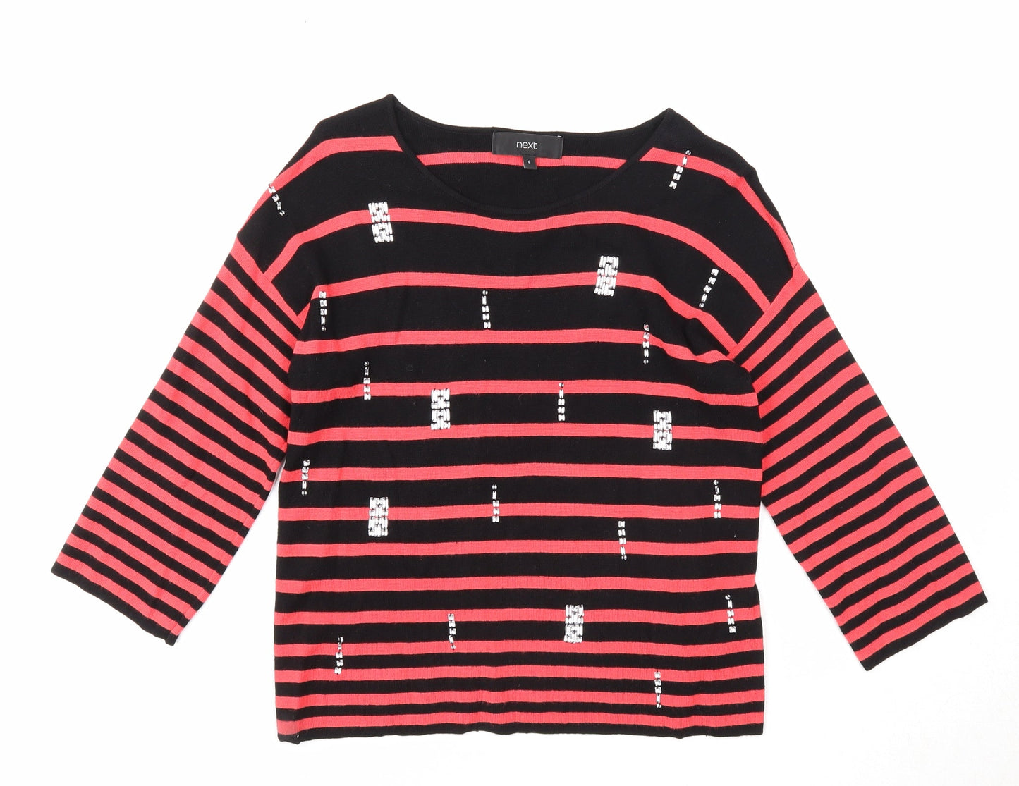 Womens UK Size 8 NEXT Red Pullover Jumper