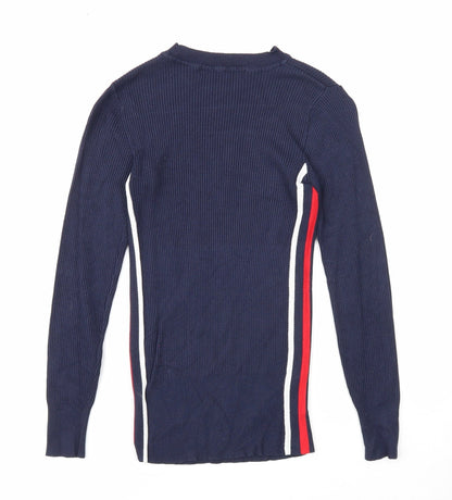 Womens UK Size 6 Marks and Spencer Blue Pullover Jumper