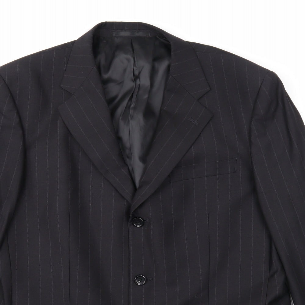Mens UK Size 42 Daniel Grahame Regular Black Suit Jacket