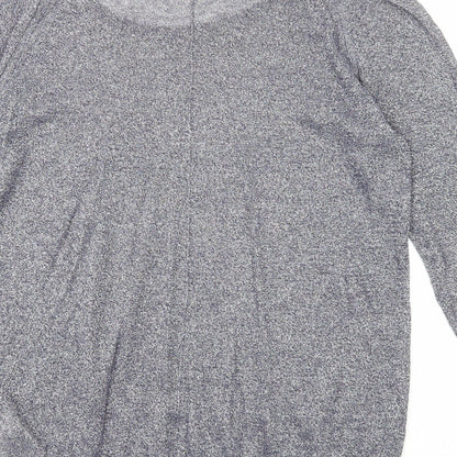 Gap Womens Blue Boat Neck Cotton Pullover Jumper Size M