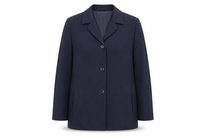Brandtex Womens Blue Jacket Blazer Size 12 Button
