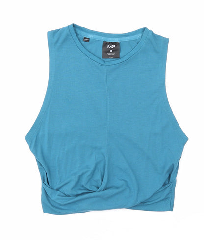 Womens UK Size M MP Blue Cropped Tank