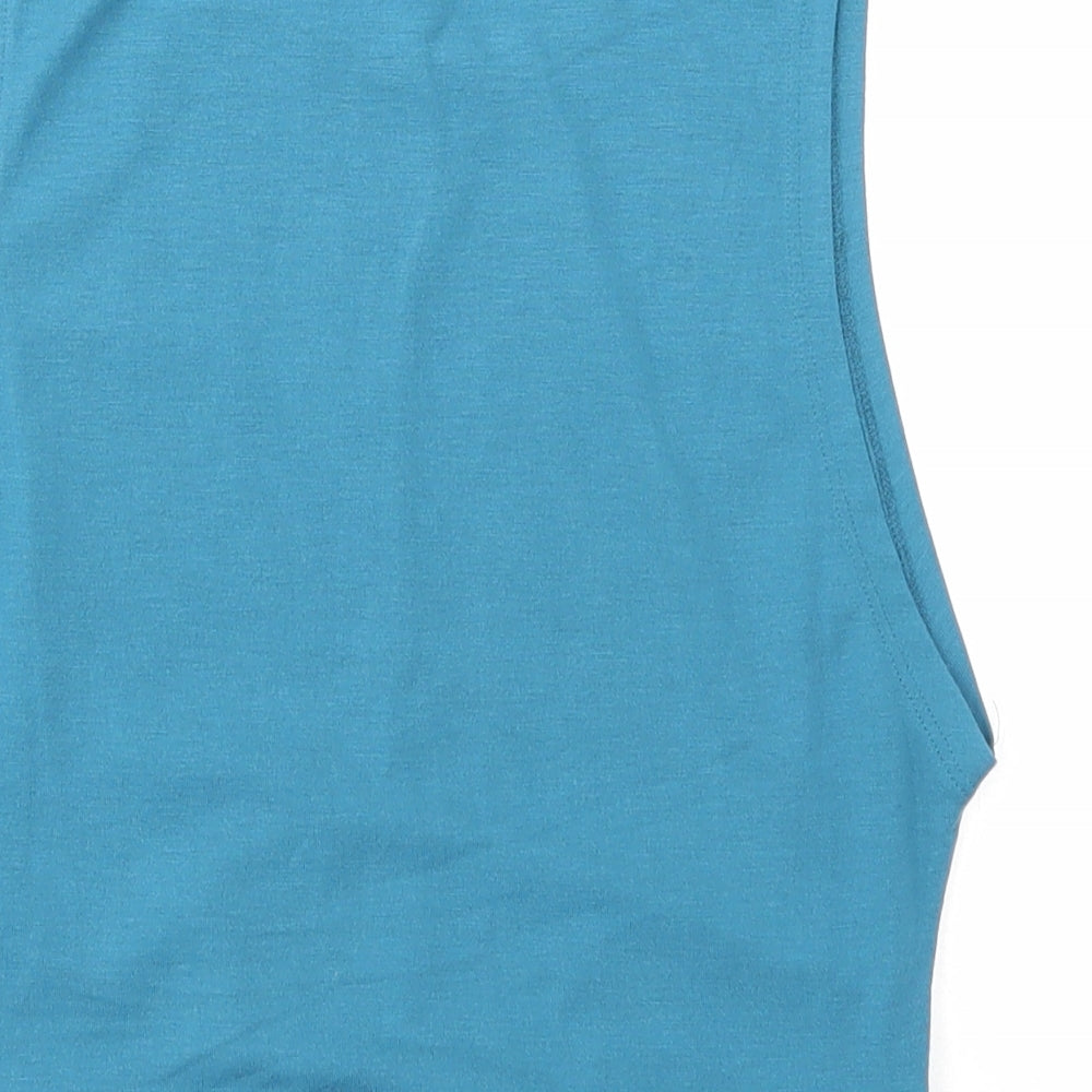 Womens UK Size M MP Blue Cropped Tank
