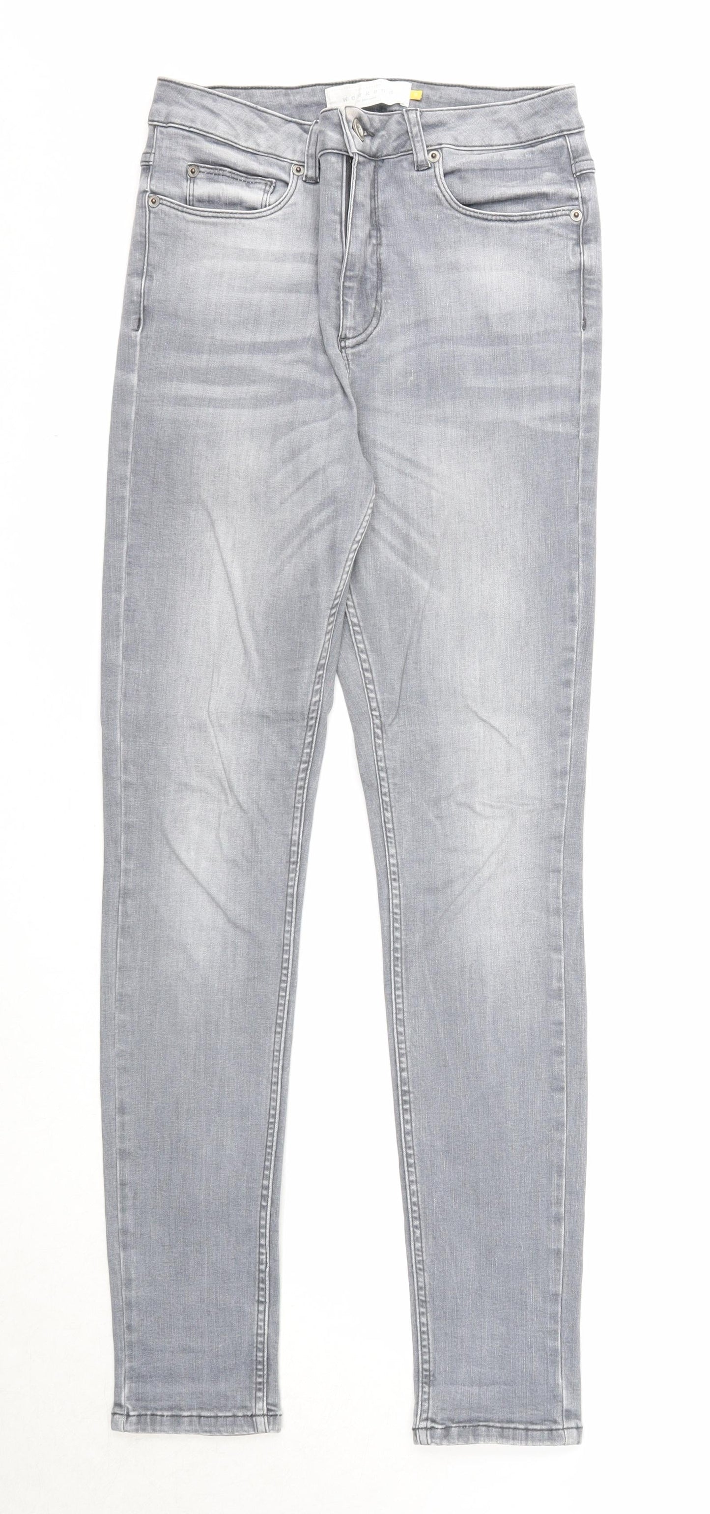 Womens UK Size 10 John Lewis Regular Fit Skinny Grey Jeans