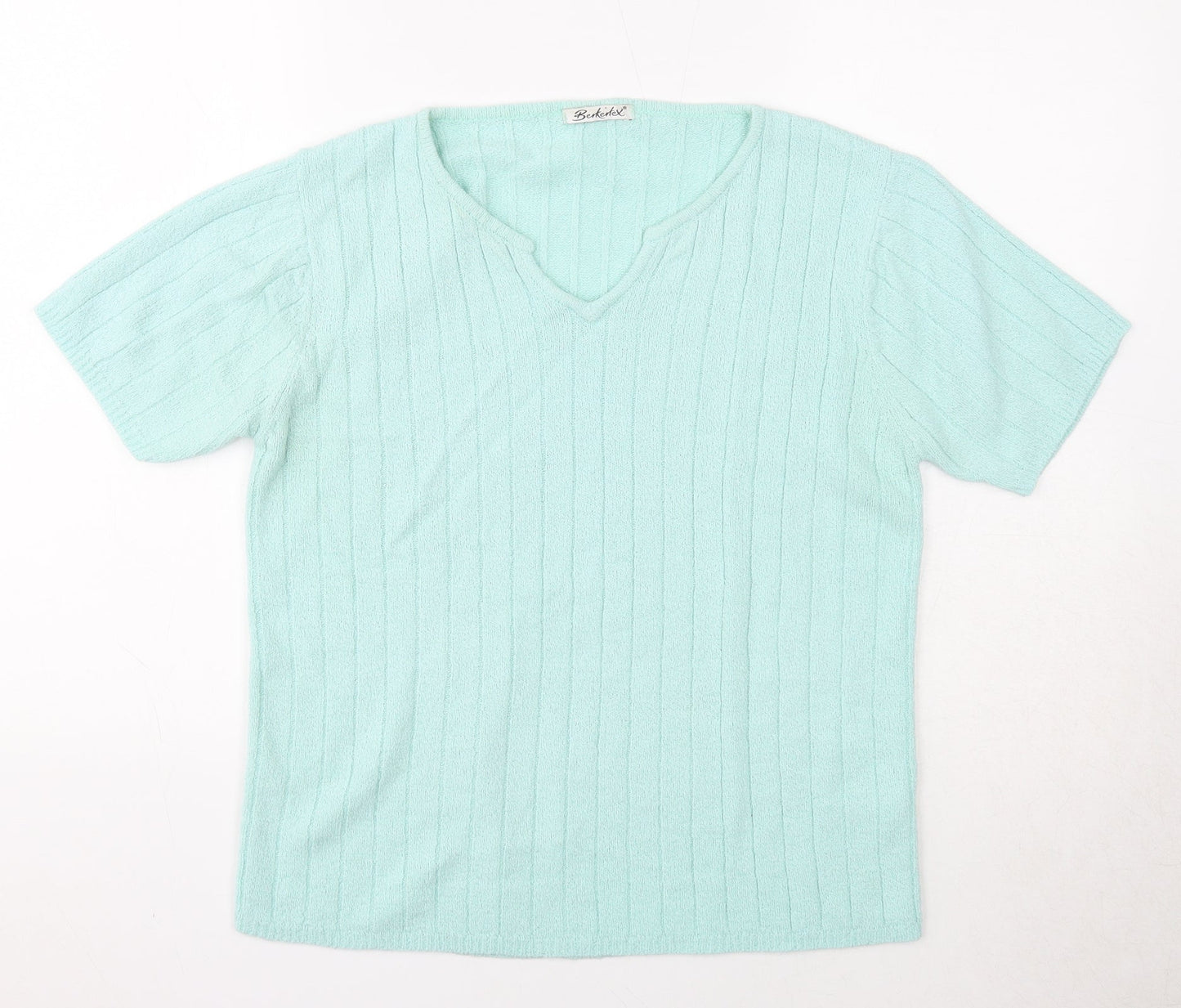 Womens UK Size 10 Berkertex Blue Pullover Jumper