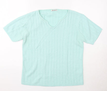 Womens UK Size 10 Berkertex Blue Pullover Jumper