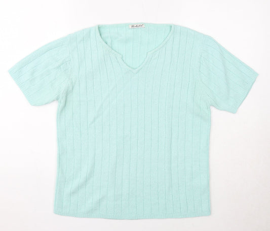 Womens UK Size 10 Berkertex Blue Pullover Jumper