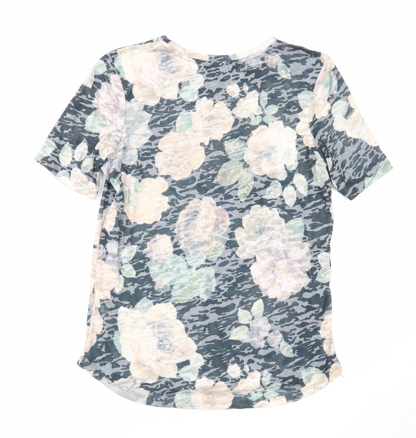 Womens UK Size 10 Dorothy Perkins Multicoloured Basic T-Shirt