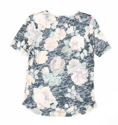 Womens UK Size 10 Dorothy Perkins Multicoloured Basic T-Shirt