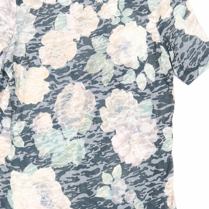 Womens UK Size 10 Dorothy Perkins Multicoloured Basic T-Shirt